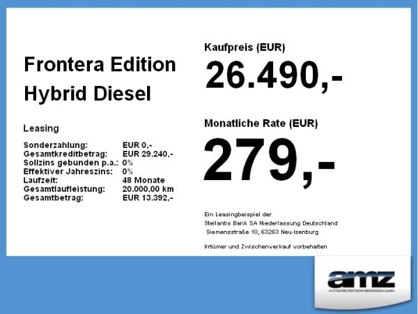 Opel Frontera Edition Hybrid
