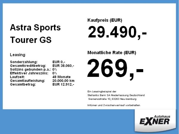 Opel Astra Sports Tourer GS 1.2 Turbo