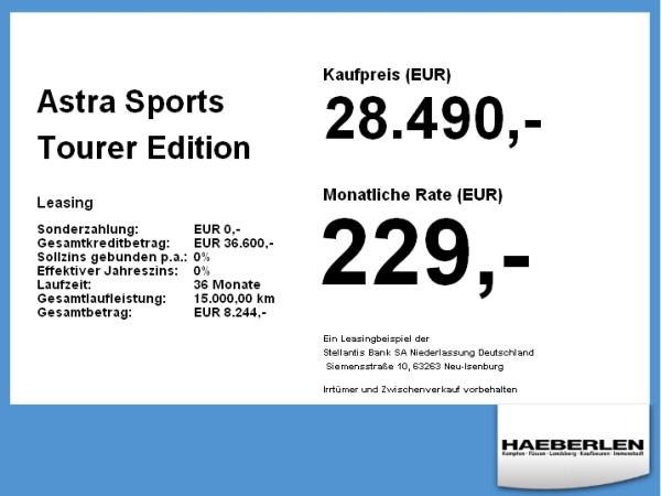 Opel Astra Sports Tourer Edition 1.2 Turbo