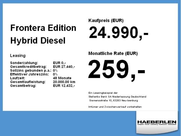 Opel Frontera Edition Hybrid