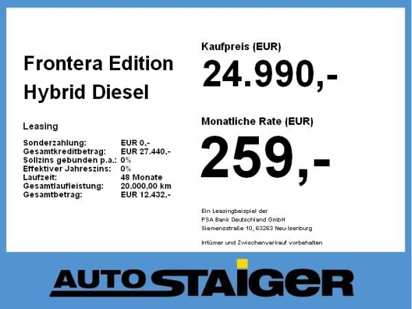 Opel Frontera Edition Hybrid