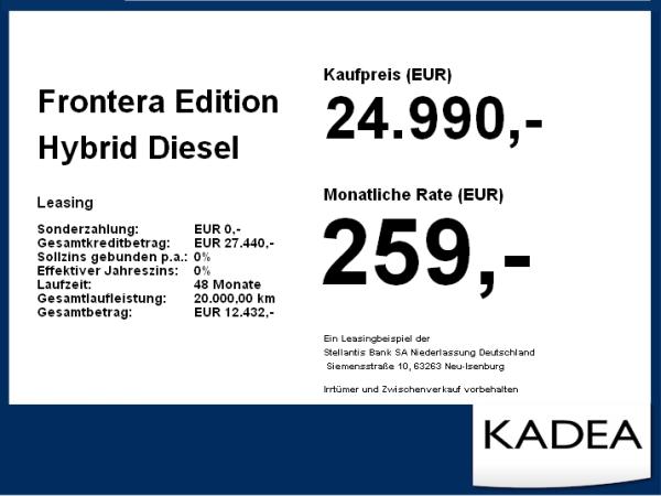 Opel Frontera Edition Hybrid