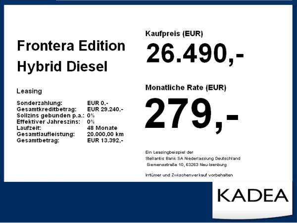 Opel Frontera Edition Hybrid