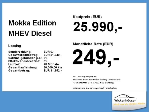 Opel Mokka Edition MHEV