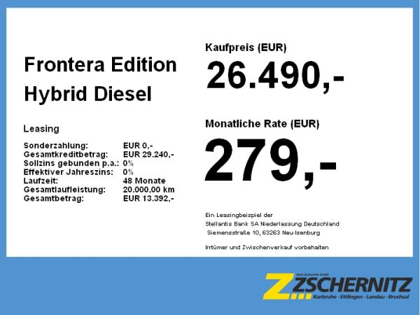Opel Frontera Edition Hybrid