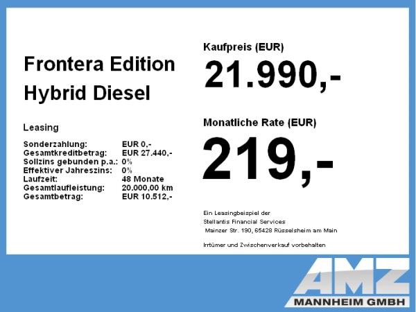 Opel Frontera Edition Hybrid