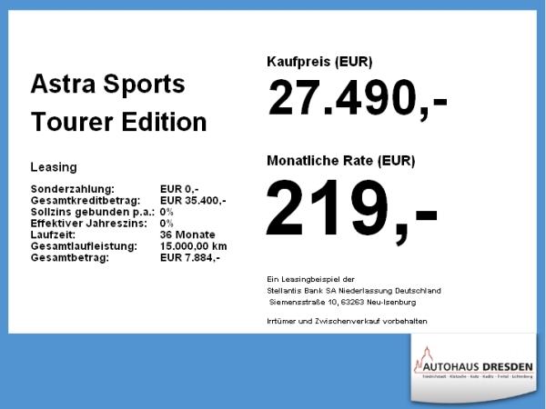 Opel Astra Sports Tourer Edition 1.2 Turbo