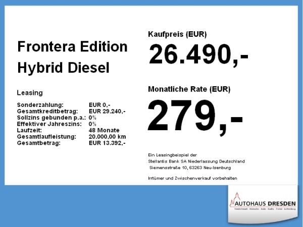 Opel Frontera Edition Hybrid