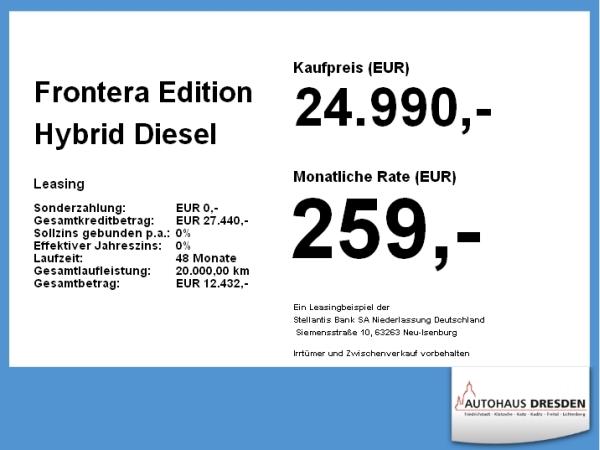Opel Frontera Edition Hybrid