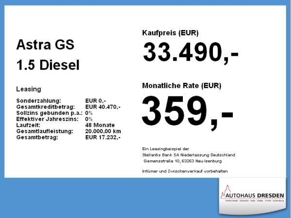 Opel Astra GS 1.5 Diesel