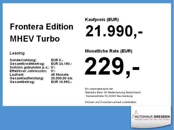 Opel Frontera Edition MHEV