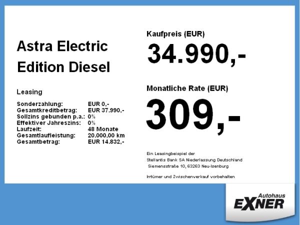 Opel Astra Electric Edition