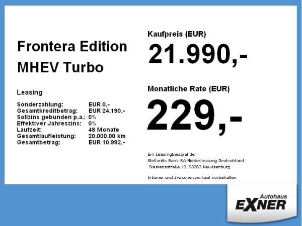 Opel Frontera Edition MHEV