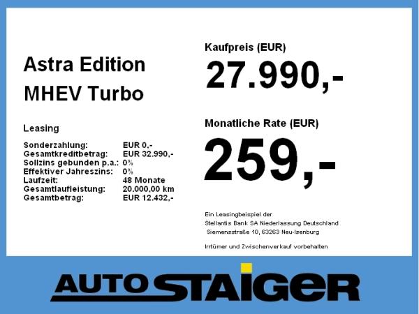 Opel Astra Edition MHEV