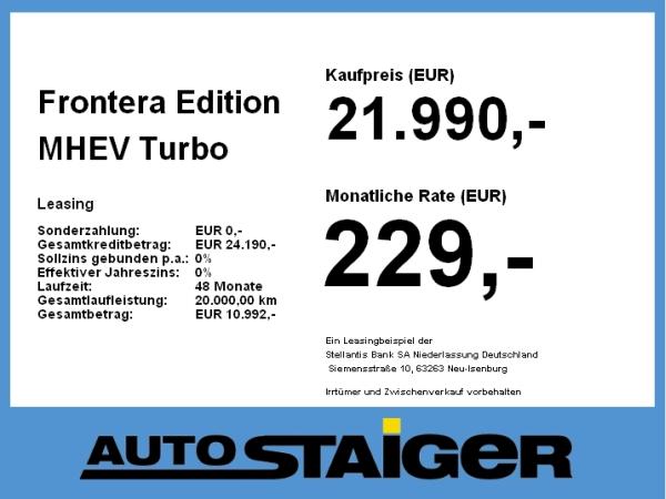 Opel Frontera Edition MHEV