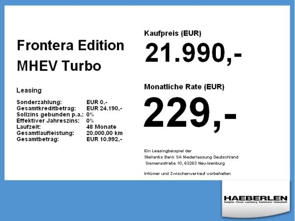 Opel Frontera Edition MHEV