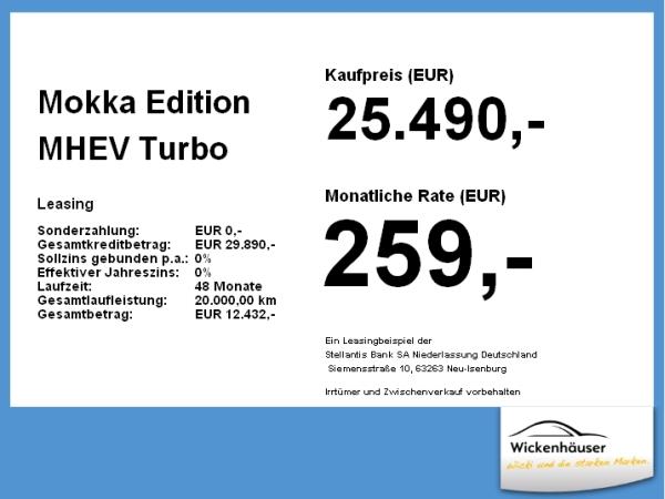 Opel Mokka Edition MHEV