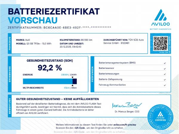 Audi Q3 Sportback 45 TFSI e S tro. LED AHK virt. Cock.+ NAVI+