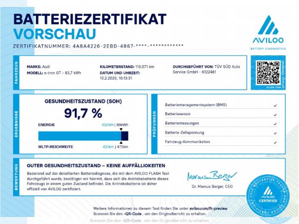Audi e-tron GT quattro MATRIX PANO HEAD-UP 360° B&O