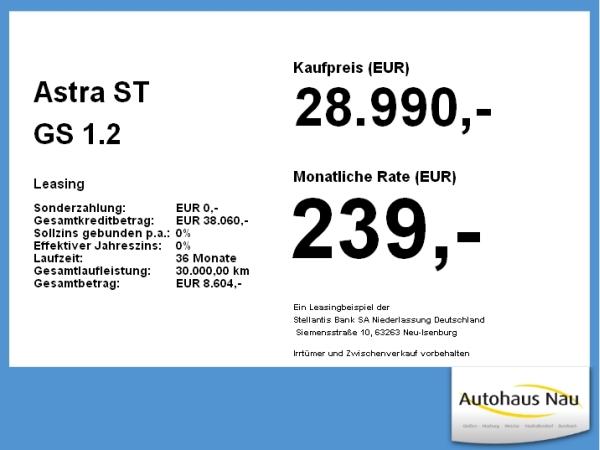 Opel Astra ST GS 1.2 Turbo **Gewerbehammer**