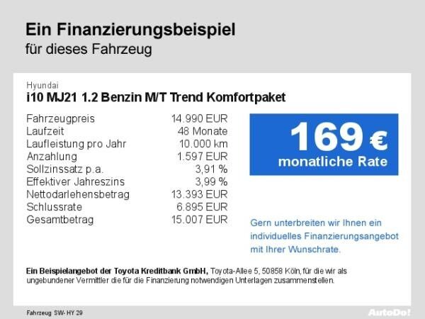 Hyundai i10 Trend MY25 1.2 Benzin 5-AMT 2WD Komfortpaket